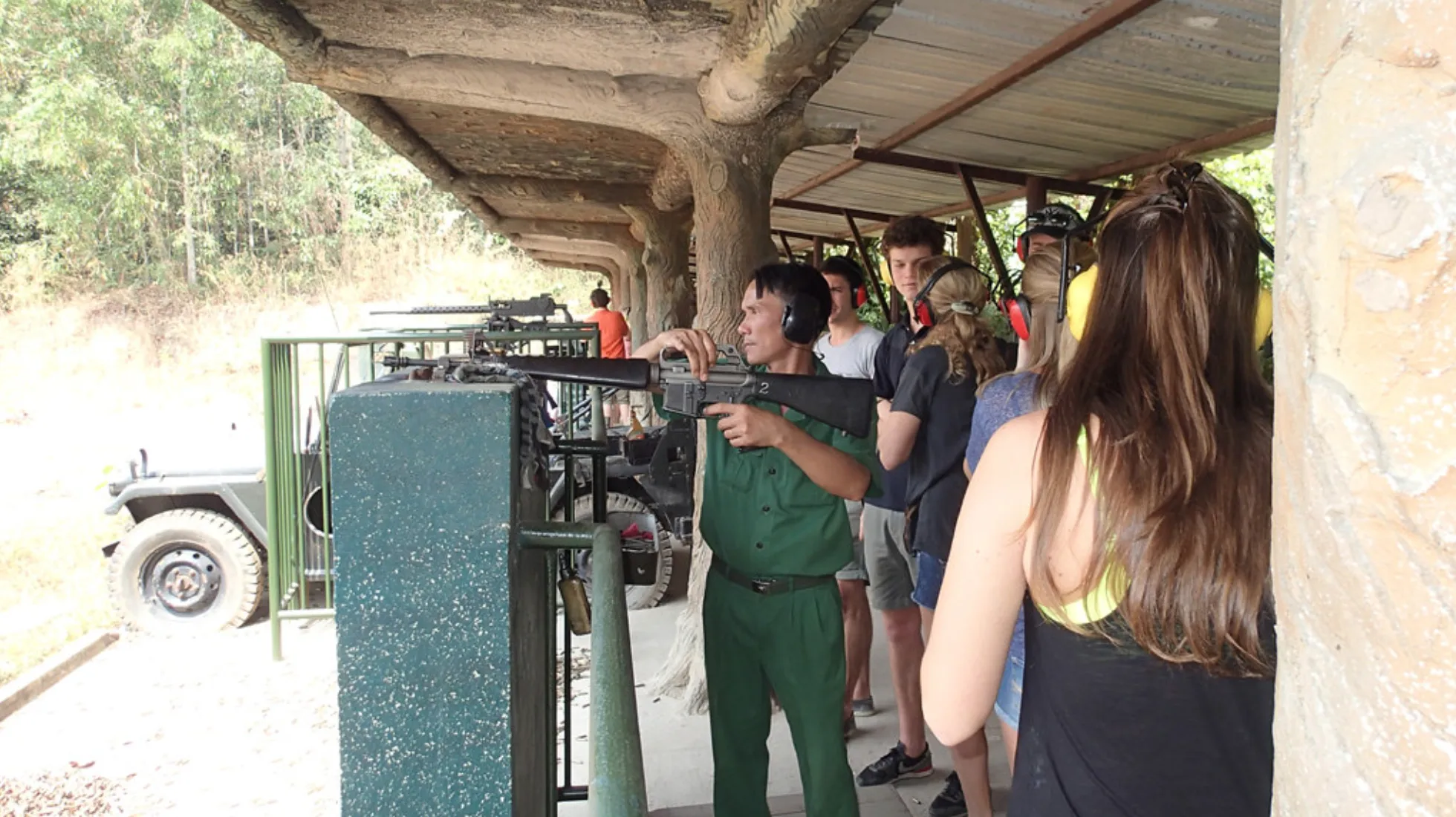 Cu Chi Tunnels Gun Shooting